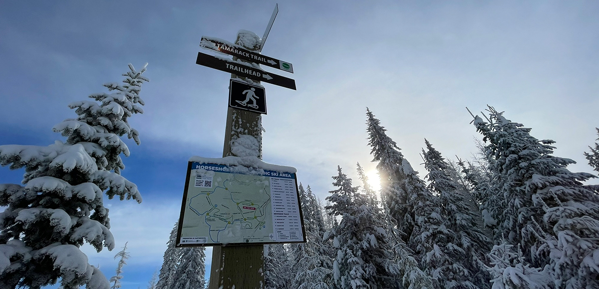 The Horseshoe Prairie Nordic Ski Area is a true gift, offering dreamy outdoor recreation throughout the winter. Cross country skiing and snowshoeing above the fog in the Blue Mountains is THE way to spend the winter.