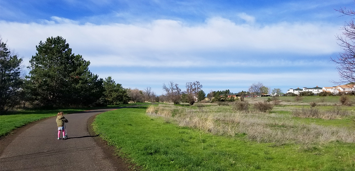 The Fort Walla Walla Recreation Trail Planet Walk was created by the 2007 Sherwood Trust Community Leadership Class with support from many other community organizations and businesses. This walk really puts things in perspective.